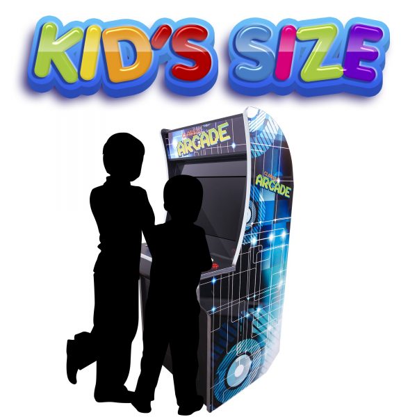 2 PLAYER MINI STAND UP ARCADE | 2323 GAMES | 21" LCD MONITOR | STOOLS INCLUDED
