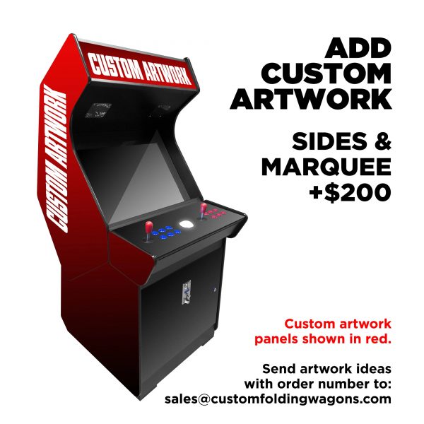 2 PLAYER STAND UP FULL SIZE ARCADE WITH TRACKBALL | 3500-4500 CLASSIC GAMES | 32" LCD HD MONITOR | STOOLS INCLUDED - Image 5