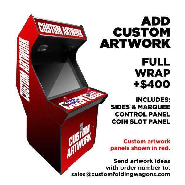 2 PLAYER STAND UP FULL SIZE ARCADE WITH TRACKBALL | 3500-4500 CLASSIC GAMES | 32" LCD HD MONITOR | STOOLS INCLUDED - Image 2