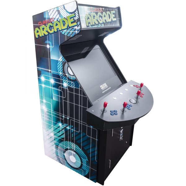 4 PLAYER STAND UP FULL SIZE | 3500-4500 GAMES | 32" CLASSIC VIDEO GAME ARCADE | TRACKBALL | STOOLS INCLUDED - Image 3