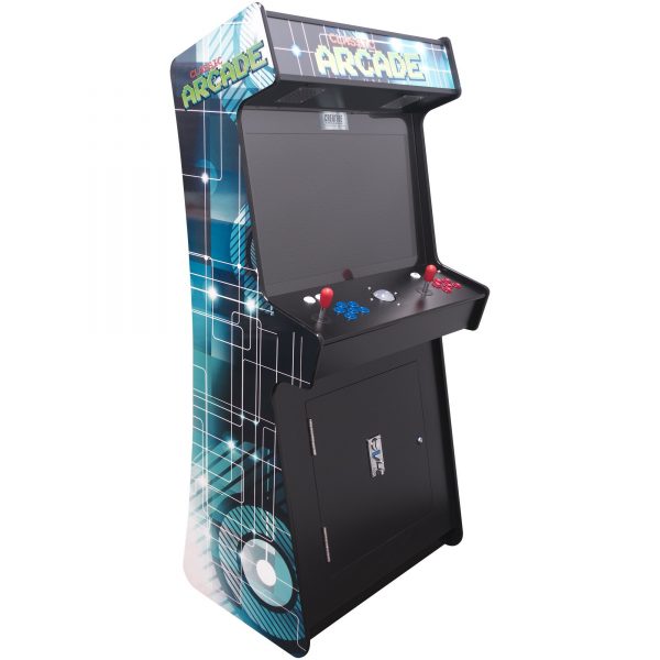 2 PLAYER STAND UP SLIM | 3500 GAMES | 32" CLASSIC VIDEO GAME ARCADE | TRACKBALL | STOOLS INCLUDED - Image 4