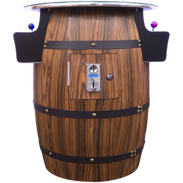 2 PLAYER MID-SIZE WINE BARREL PUB STYLE ARCADE - Image 2