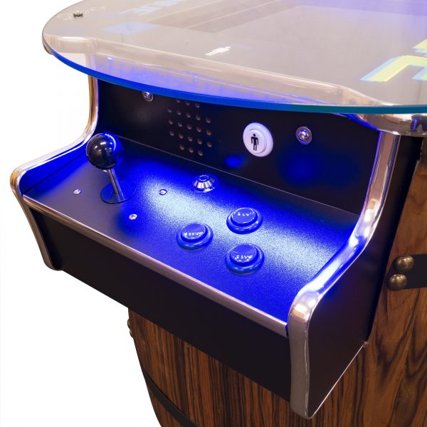 2 PLAYER MID-SIZE WINE BARREL PUB STYLE ARCADE - Image 4