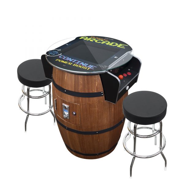 2 PLAYER FULL-SIZE WINE BARREL PUB STYLE ARCADE - Image 2