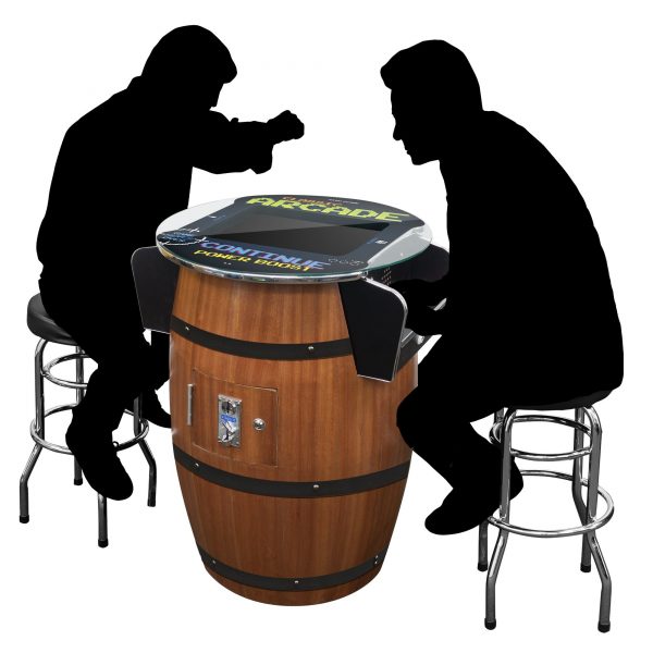 2 PLAYER FULL-SIZE WINE BARREL PUB STYLE ARCADE