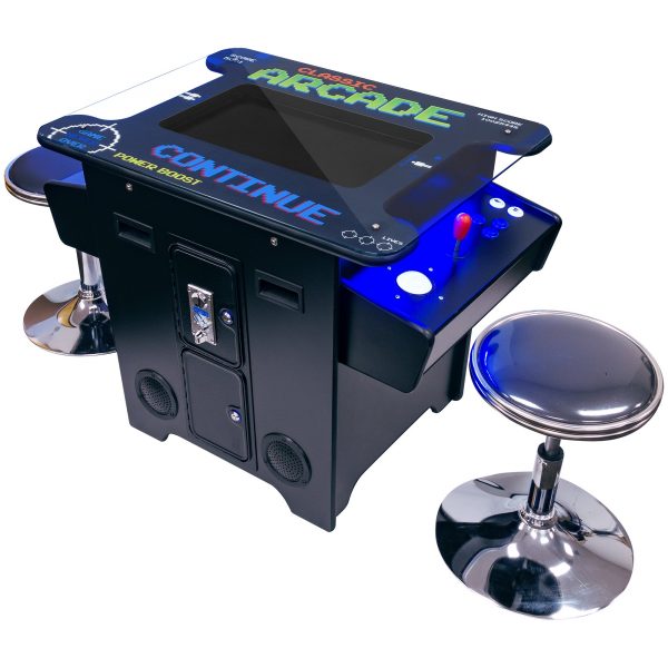 2 PLAYER | 60-412 GAMES | 22" SCREEN | COCKTAIL ARCADE WITH TRACKBALL | STOOLS INCLUDED - Image 2