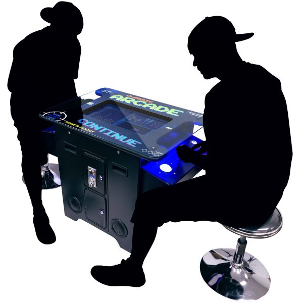2 PLAYER | 60-412 GAMES | 22" SCREEN | COCKTAIL ARCADE WITH TRACKBALL | STOOLS INCLUDED - Image 3
