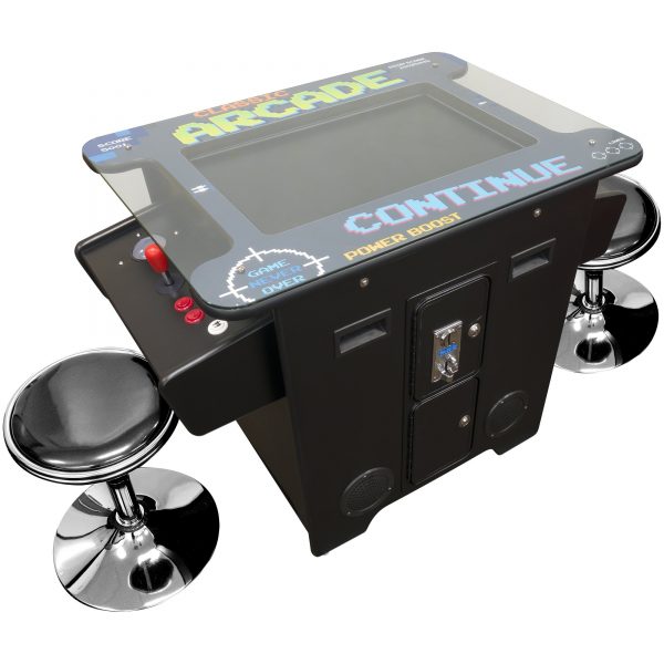 2 PLAYER | 60-412 GAMES | 26" SCREEN | COCKTAIL ARCADE WITH TRACKBALL | STOOLS INCLUDED - Image 4