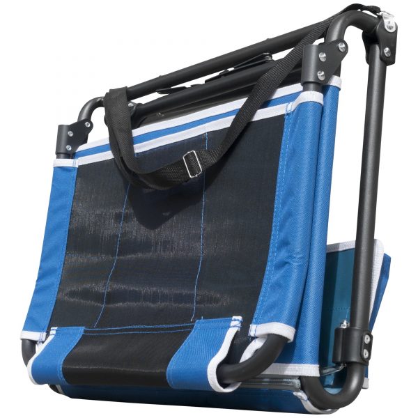 FOLDING STADIUM BLEACHER CHAIR - BLUE/BLACK - Image 2