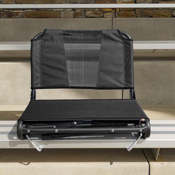 FOLDING STADIUM BLEACHER CHAIR - BLACK/BLACK - Image 3