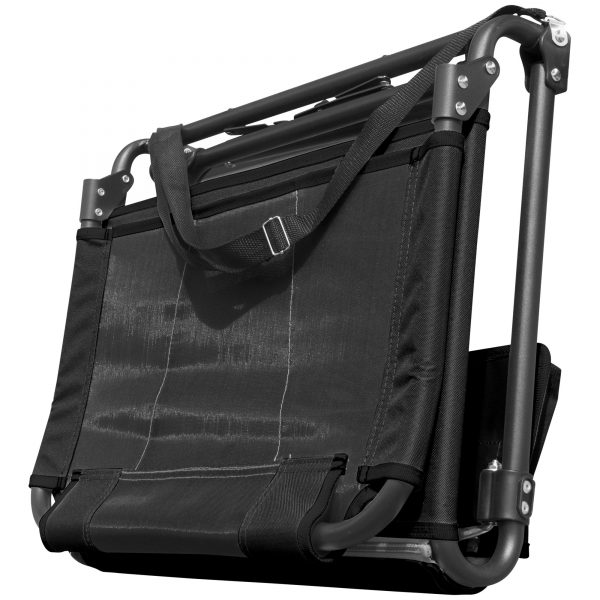 FOLDING STADIUM BLEACHER CHAIR - BLACK/BLACK - Image 2