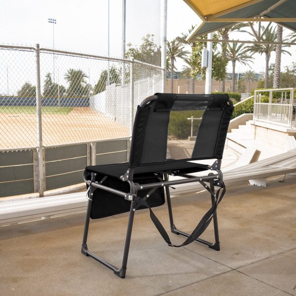FOLDING STADIUM BLEACHER CHAIR - BLACK/BLACK - Image 5