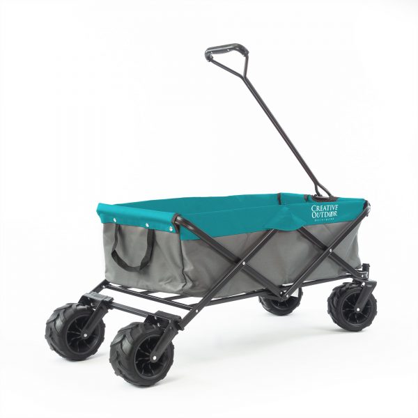 ALL-TERRAIN FOLDING WAGON | GRAY TEAL