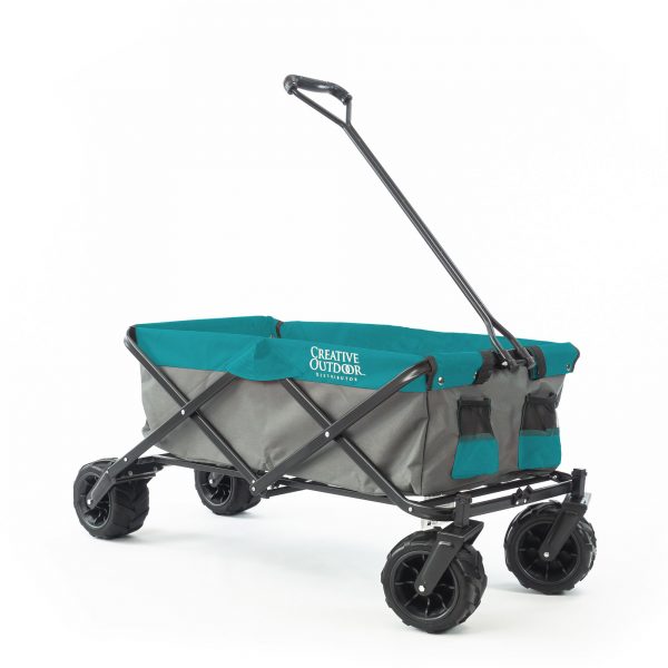 ALL-TERRAIN FOLDING WAGON | GRAY TEAL