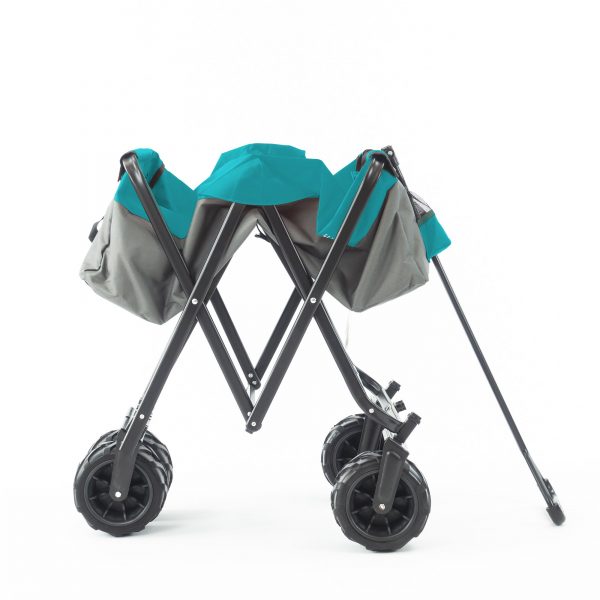 ALL-TERRAIN FOLDING WAGON | GRAY TEAL